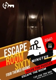 Escape Room Ad Template A6