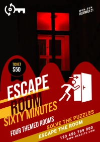 Escape Room Ad Template A1