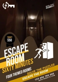 Escape Room Ad Template A1
