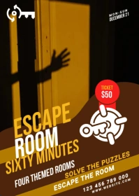 Escape Room Ad Template A6