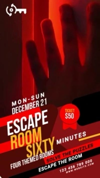 Escape Room Ad Template WhatsApp Status
