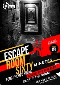 Escape Room Ad Template A5