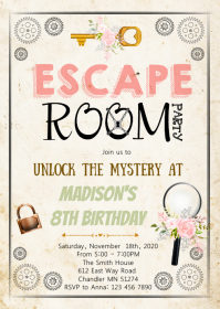 350 Escape Room Aanpasbare Ontwerpsjablonen Postermywall