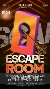 Escape Room Club Event Historia de Instagram template