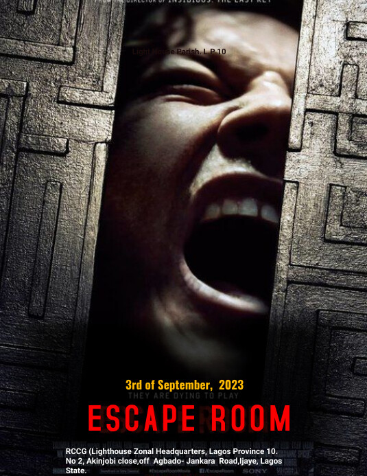ESCAPE ROOM Template PosterMyWall escape-room-template-postermywall
