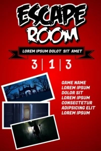Escape Room Póster template