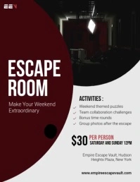 Escape Room Design Volante (Carta US) template