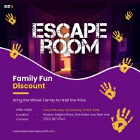Escape Room Players Publicação no Instagram template