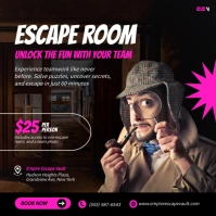 Escape Room Post Insta template
