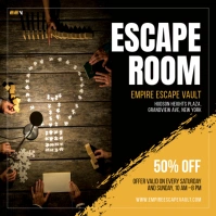 Escape Room Rules Instagram Post template