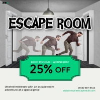 Escape Room Social Instagram na Post template