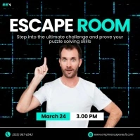 Escape Room Square 方形(1:1) template