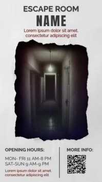 Escape Room Video Ad Template Design Affichage numérique (9:16)