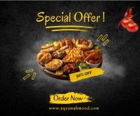 especial offer Restaurant menu flyer/poster Medium Reghoek template