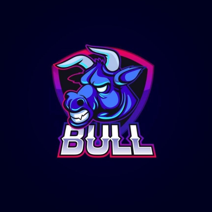 Esports Mascot Super Bull Logo Template