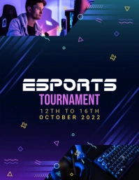 ESports Tournament Flyer Design Iflaya (Incwadi ye-US) template
