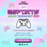 ESports Tournament Instagram Post Design template