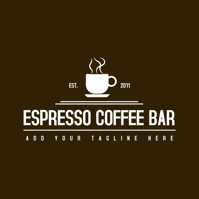 Espresso coffee bar logo design template Ilogo