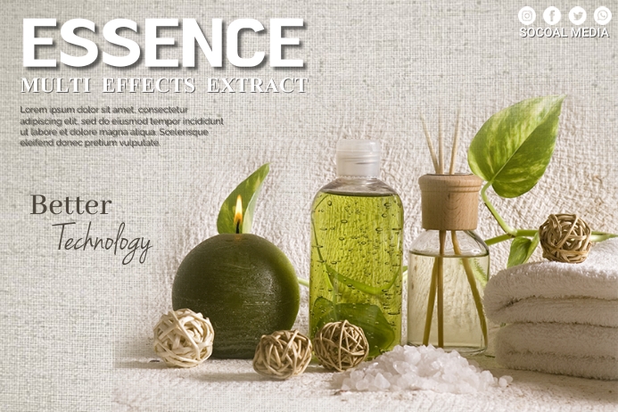 Essence Products Poster template