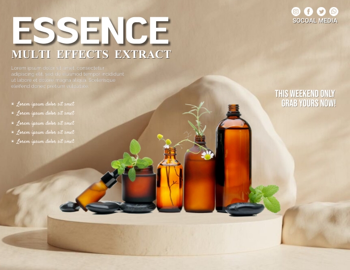 Essence Products Flyer (US Letter) template