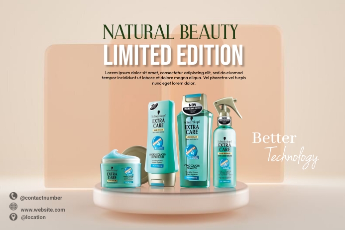 Essence Products Poster template