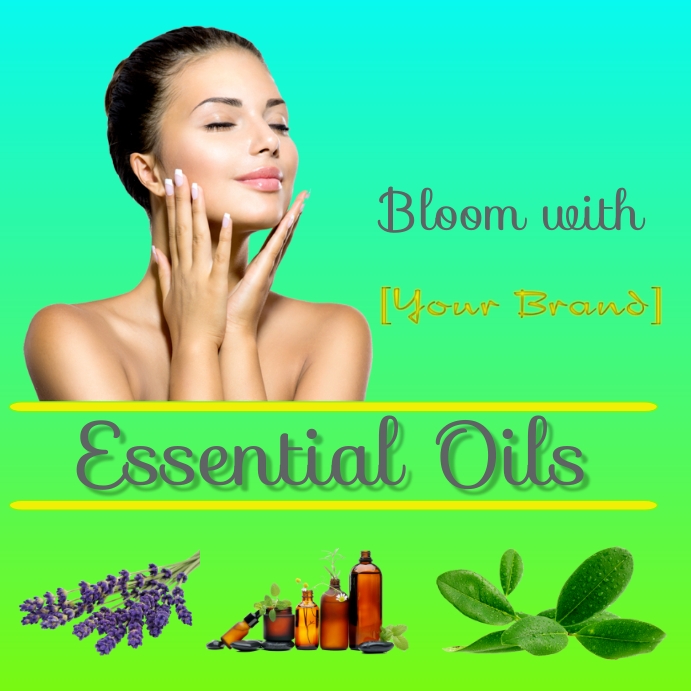 Essential Oils Instagram Post template
