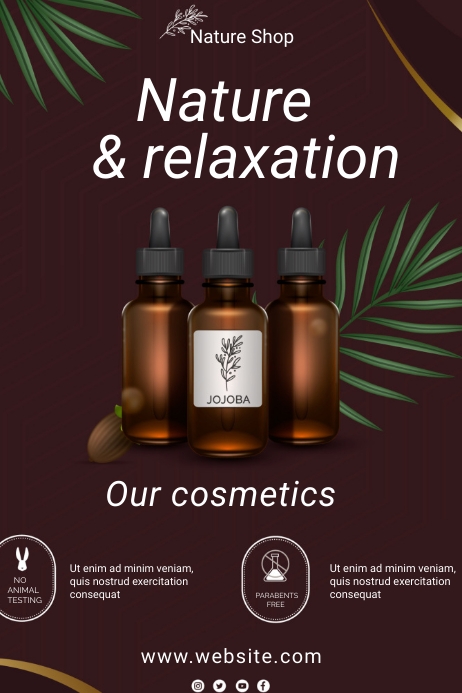 ESSENTIAL OILS POSTER TEMPLATE | PosterMyWall