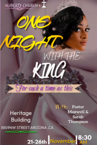 esther conference Poster template