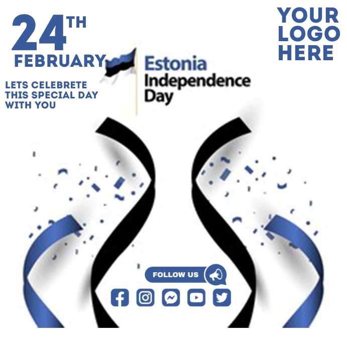Estonia Independence Day Template PosterMyWall