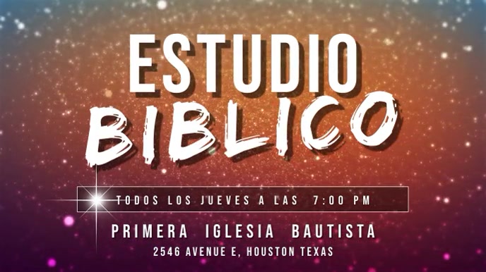 estudio biblico español Ekran reklamowy (16:9) template