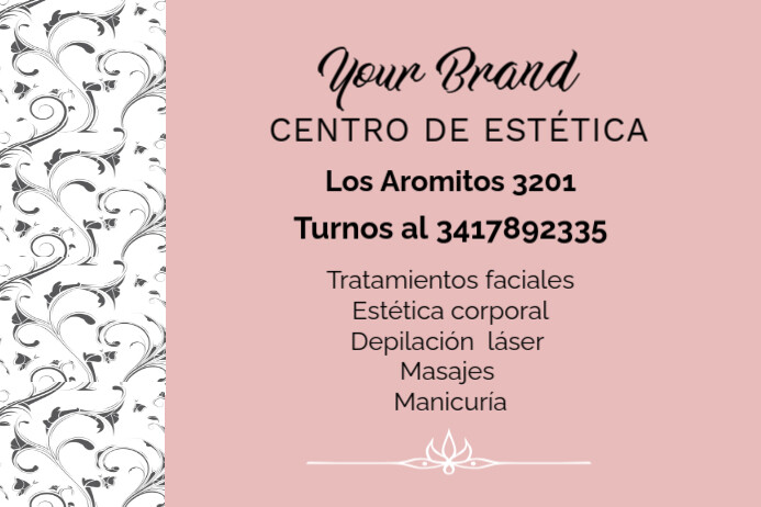 Estética Etykieta template