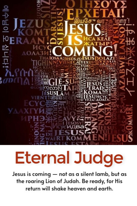 Eternal Judge Poster template
