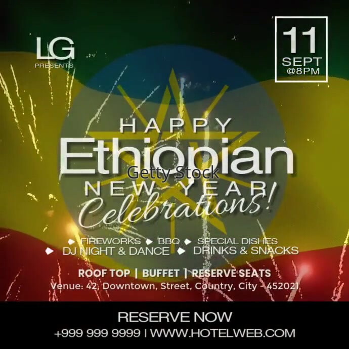 Ethiopian New Year Celebration Post Template Instagram-Beitrag