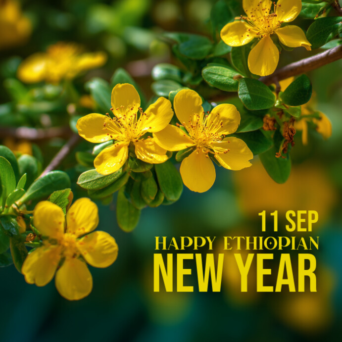 Ethiopian New Year Post Template PosterMyWall Ethiopian New Year Post Template PosterMyWall