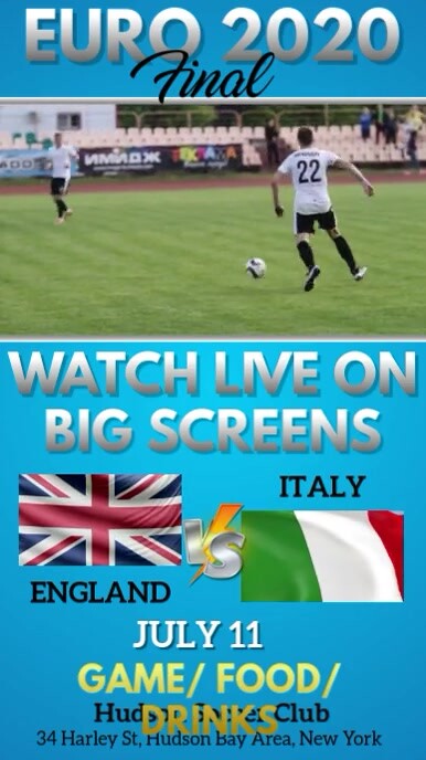 Euro 2020, Final Digital Display (9:16) template