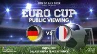 Euro 2020 Public Viewing Invitation Event Ad Digital Display (16:9) template
