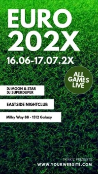 Euro Cup Soccer Football Public Viewing Ad Instagram Story template