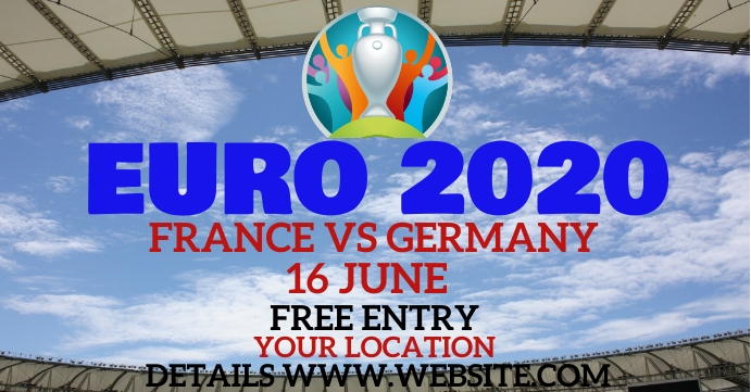 euro2020 soccor cup Facebook Event Cover template