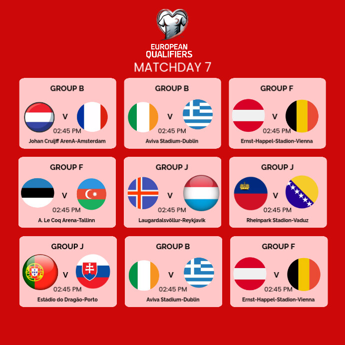 EUROPEAN QUALIFIERS Template | PosterMyWall