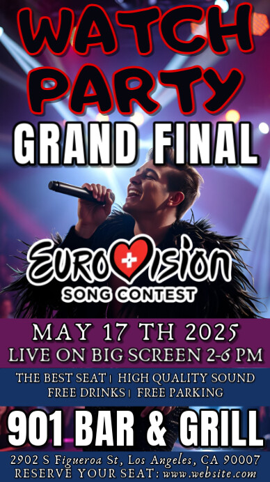Eurovision Watch Party May 17 Th 2025 Instagram Story template