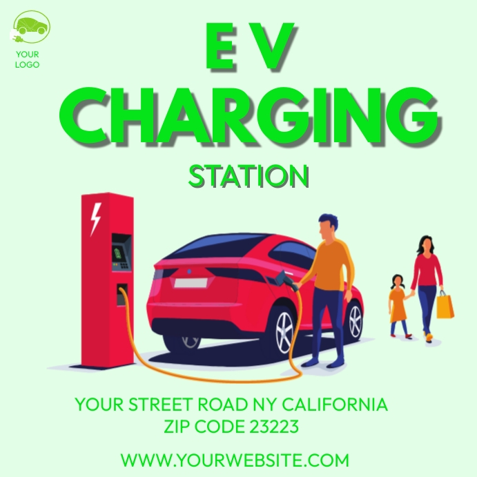 EV CHARGING STATION Template | PosterMyWall