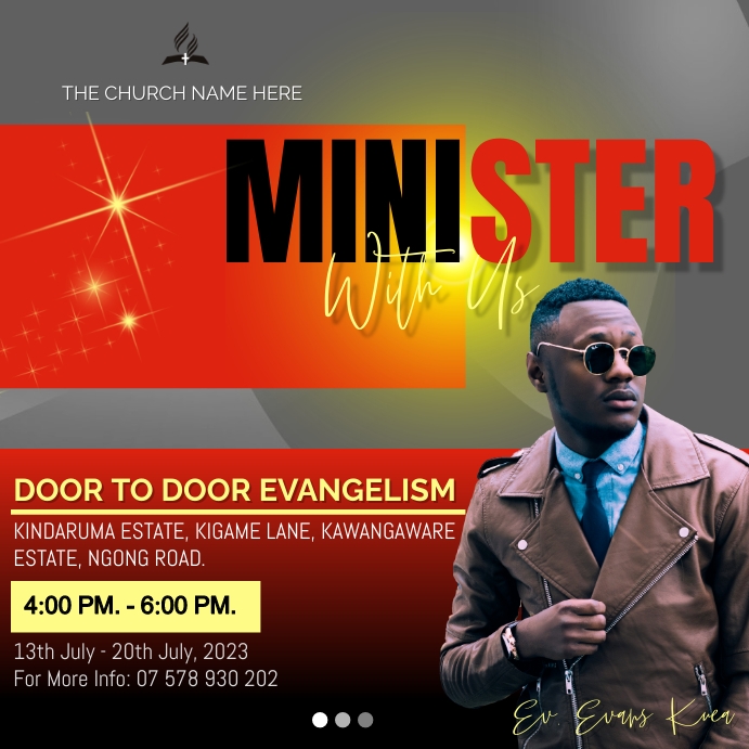 Evangelism flyer Template PosterMyWall