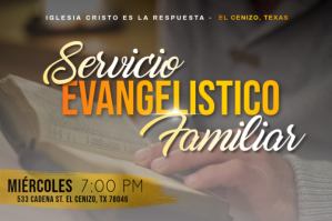 evangelistic service - servicio evangelistico Этикетка template