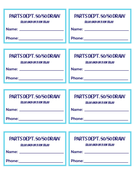 Even Split tickets Pamflet (Letter AS) template