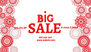 Hvid event, sale, winter,retail Intestazione blog Template