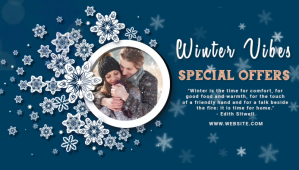 Blå event,christmas,,winter,business Intestazione blog Template