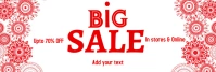 event, sale, winter,retail,Christmas LinkedIn Banner template