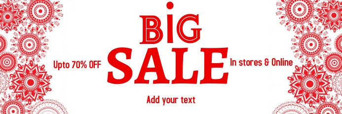 event, sale, winter,retail Banner 2' × 6' template