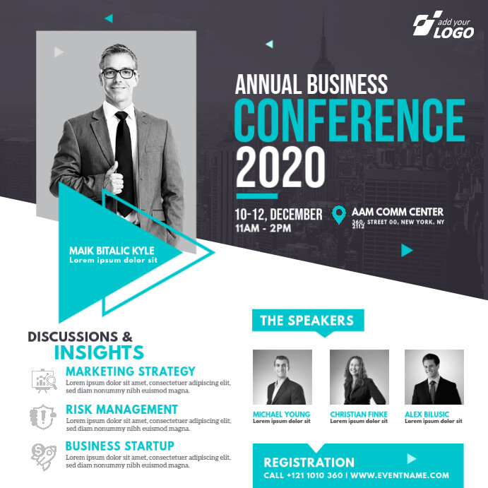 Copy of Event | Conference Ad Template | PosterMyWall