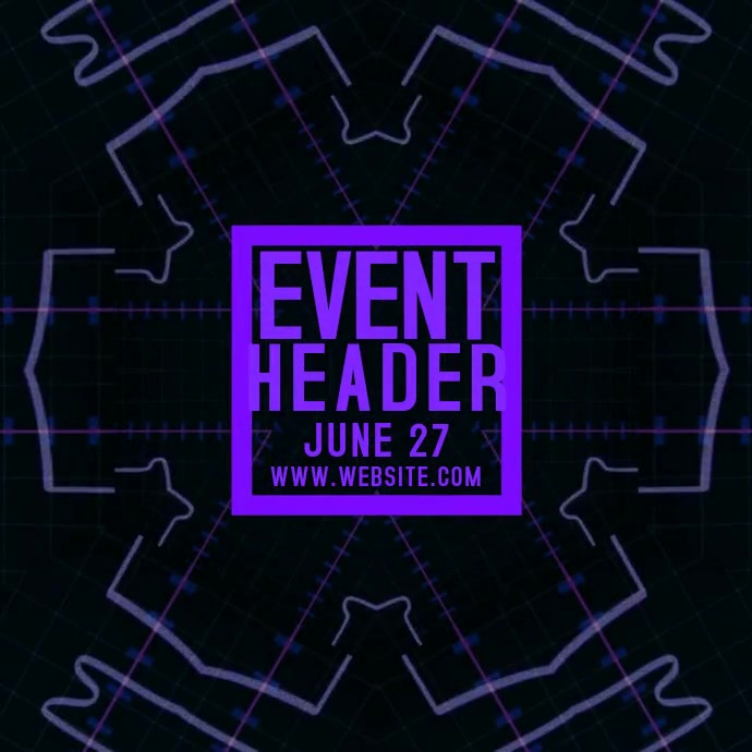 EVENT AD Video Template Square (1:1)
